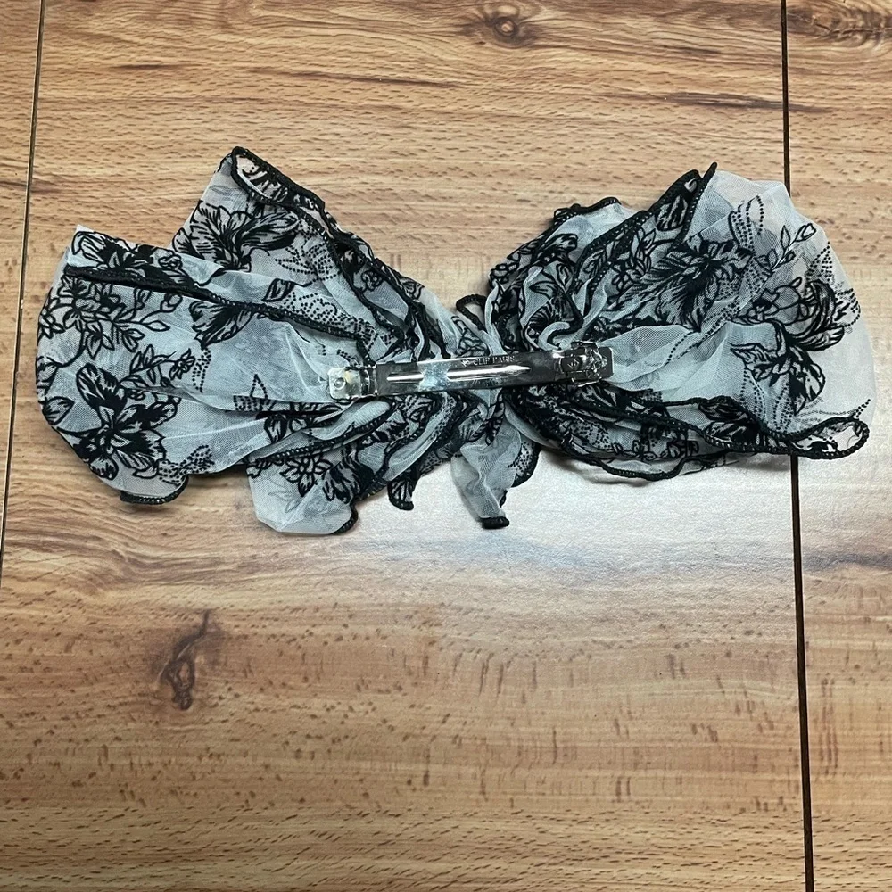 Oversized Lace Floral French Barrette Hair Clip